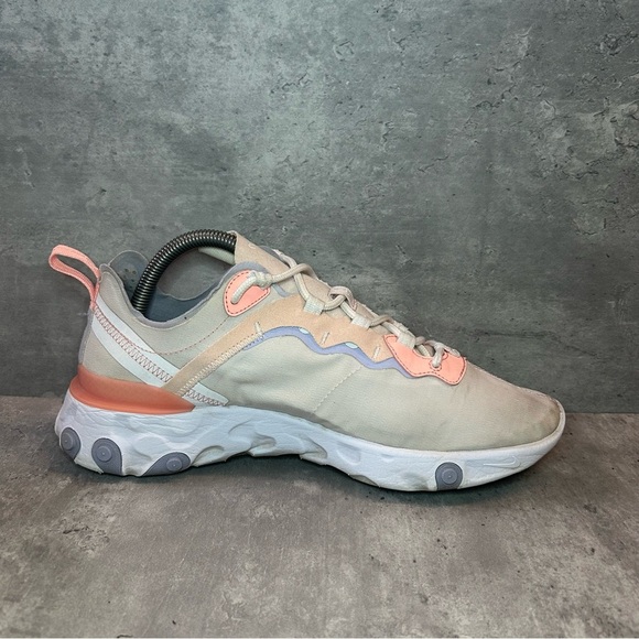 Nike React Element 55 Running Sneakers Womens sz 10 - pink - Picture 3 of 6